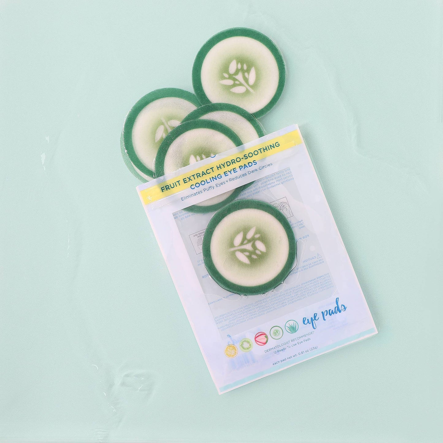 Cucumber hydro-Soothing Spa, Cooling Eye Pads - 12 Pads: Soothing Cucumber