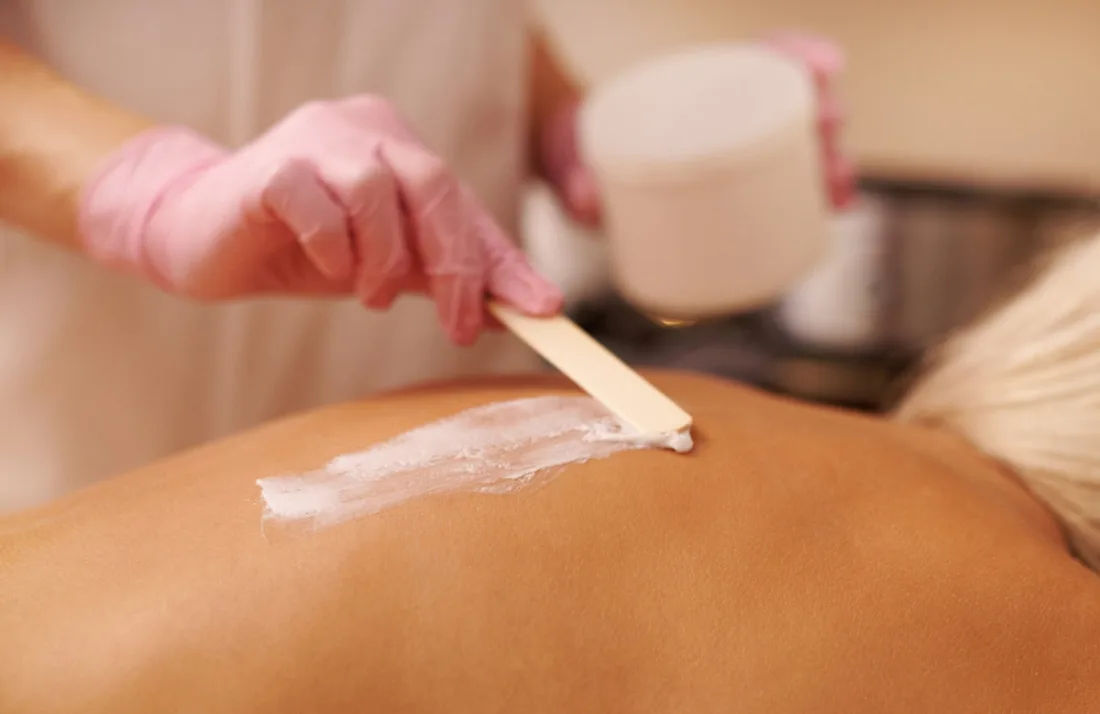 Back waxing at Emerald Spa & Bistro in Sherwood Park