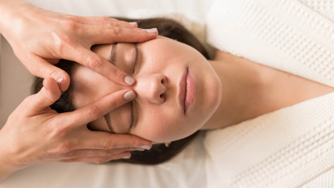 Relaxing facial Massage